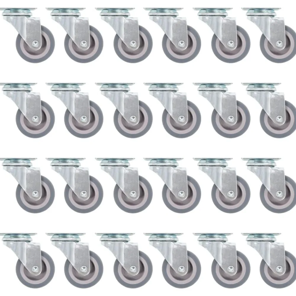Manutention De Matériaux-vidaXL 24 pcs Roulettes pivotantes 50 mm