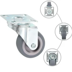 Manutention De Matériaux-vidaXL 24 pcs Roulettes pivotantes 50 mm