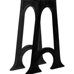 Accessoires Pour Tables-vidaXL 2 pieds de table de salle à manger Base voûtée Cadre en A Fonte