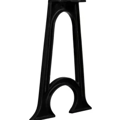 Accessoires Pour Tables-vidaXL 2 pieds de table de salle à manger Base voûtée Cadre en A Fonte