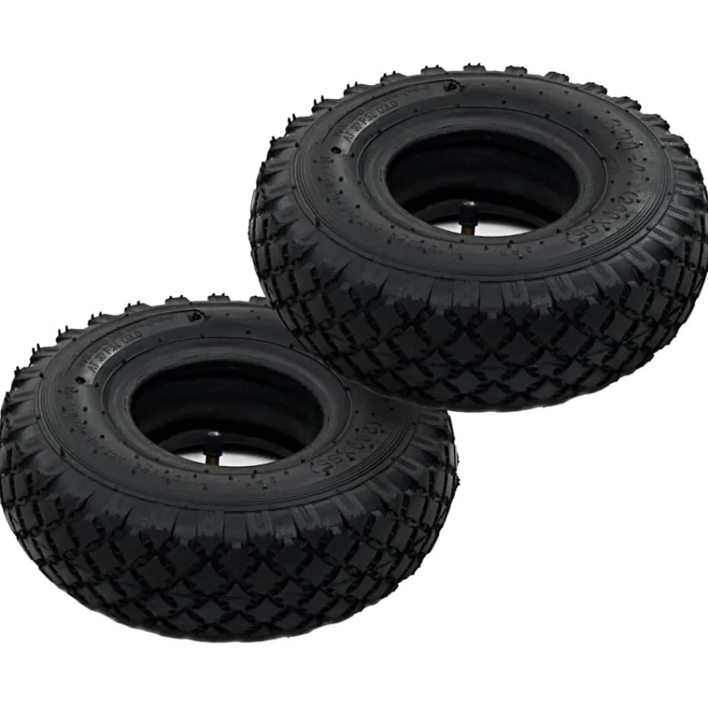 Manutention De Matériaux-vidaXL 2 pneus 2 chambres à air 3.00-4 260x85 pour roue de diable