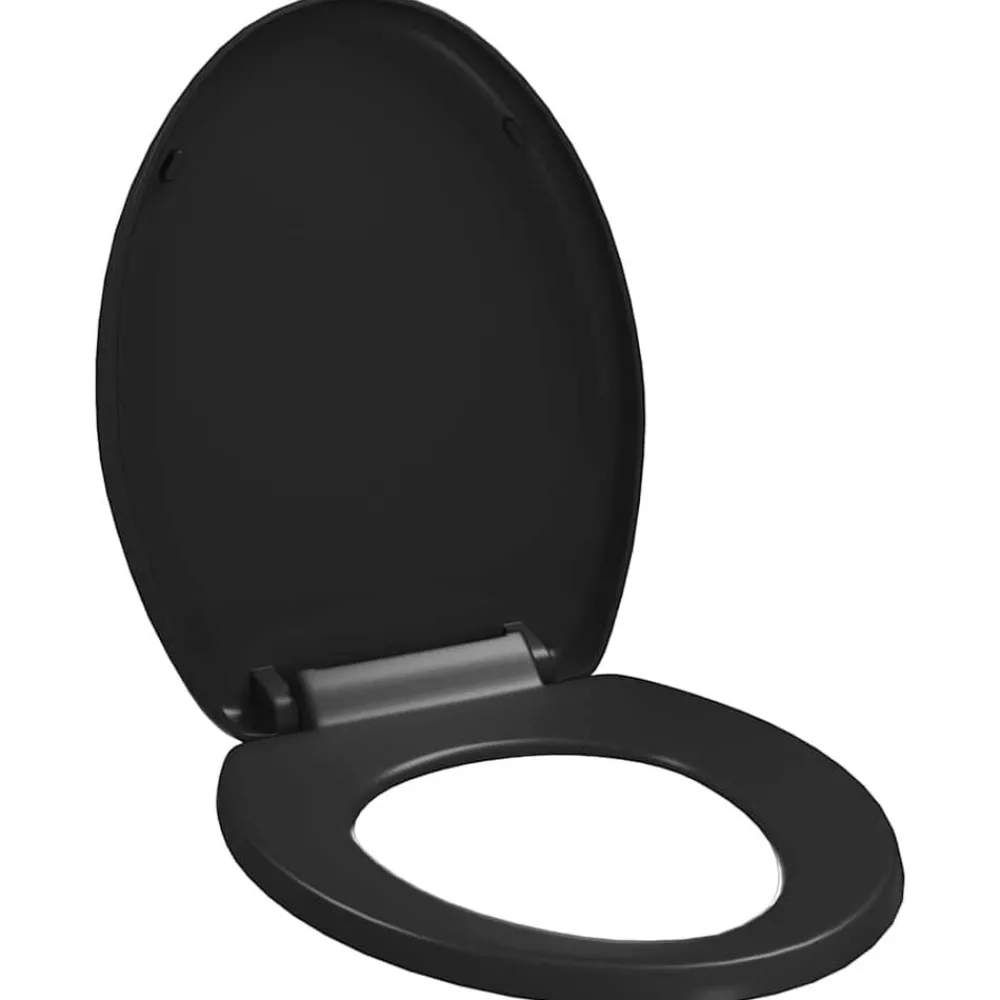 vidaXL Abattant WC à fermeture en douceur Libération rapide