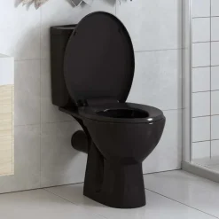 vidaXL Abattant WC à fermeture en douceur Libération rapide