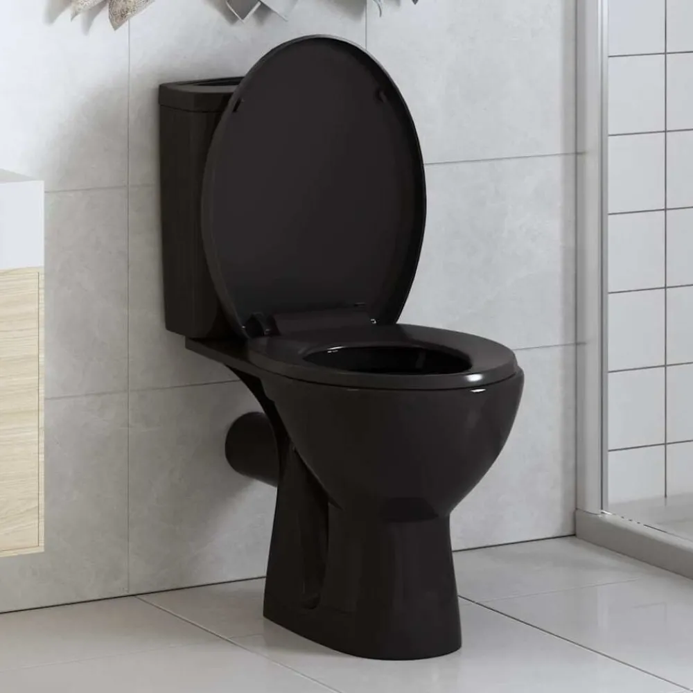 vidaXL Abattant WC à fermeture en douceur Libération rapide