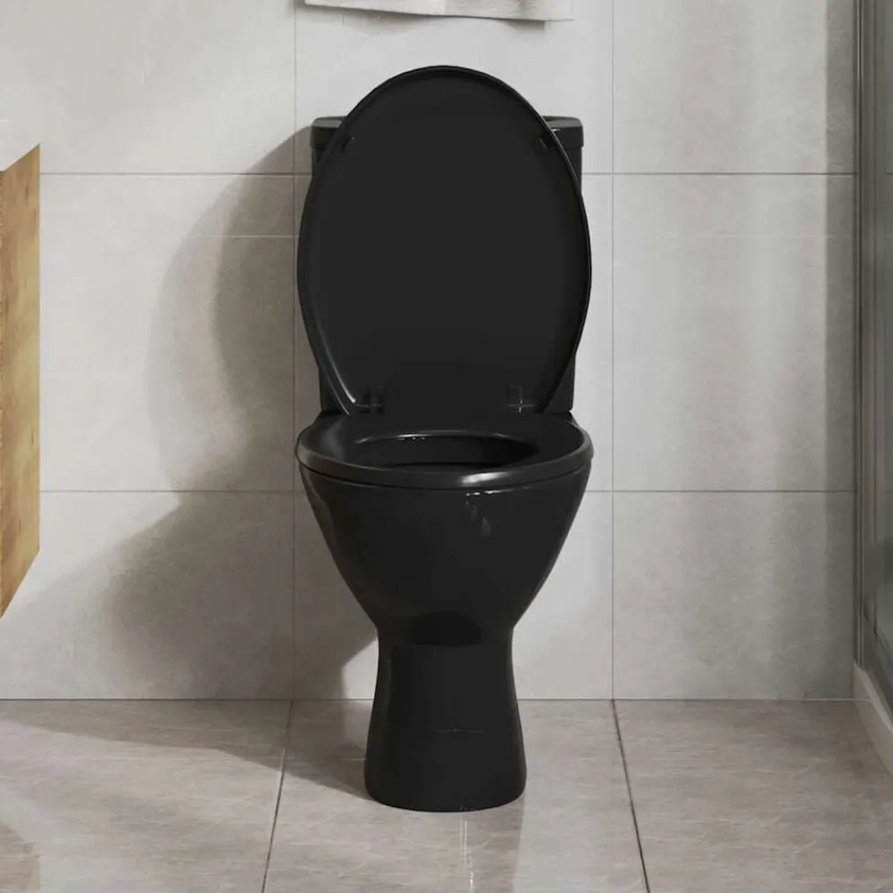 vidaXL Abattant WC à fermeture en douceur Libération rapide