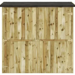 Pelouses & Jardins-vidaXL Abri à outils de jardin Pinède imprégnée 182x76x175 cm