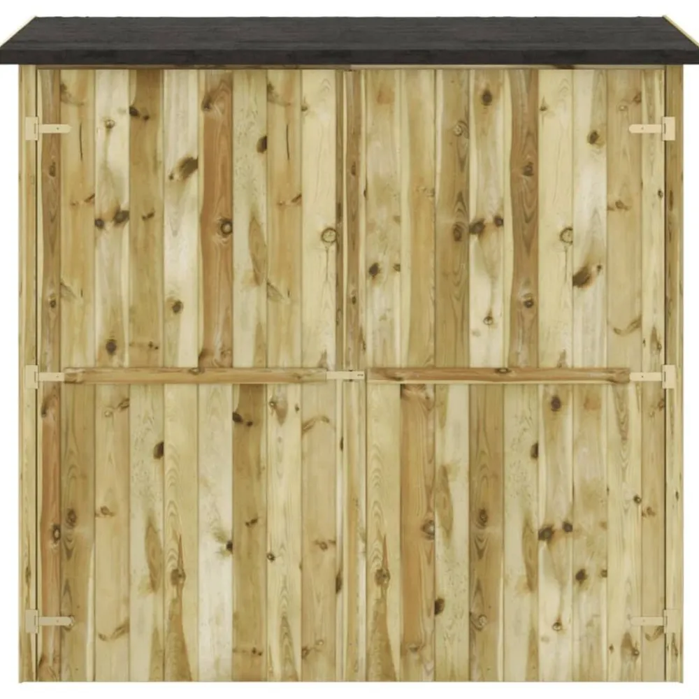 Pelouses & Jardins-vidaXL Abri à outils de jardin Pinède imprégnée 182x76x175 cm