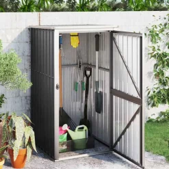 vidaXL Abri à outils de jardin 88x89x161 cm acier galvanisé