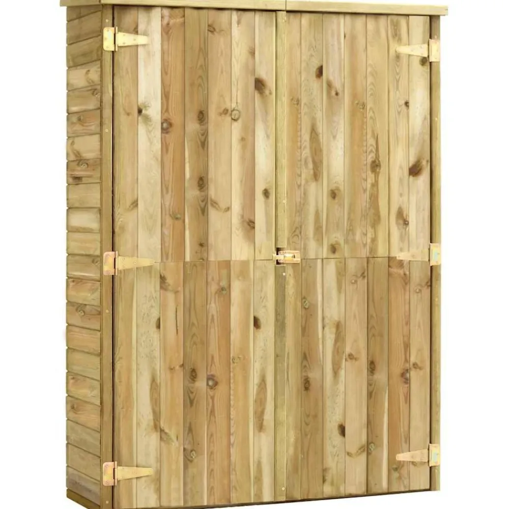 Pelouses & Jardins-vidaXL Abri à outils de jardin 123x50x171 cm Pinède imprégnée