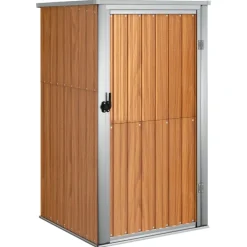 Pelouses & Jardins-vidaXL Abri à outils de jardin 88x89x161 cm acier galvanisé Marron