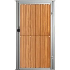 Pelouses & Jardins-vidaXL Abri à outils de jardin 88x89x161 cm acier galvanisé Marron