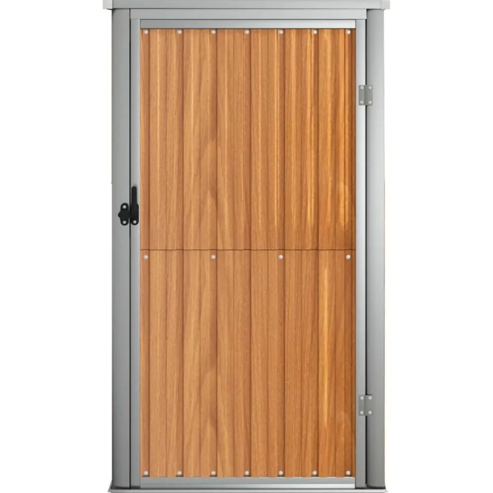 Pelouses & Jardins-vidaXL Abri à outils de jardin 88x89x161 cm acier galvanisé Marron
