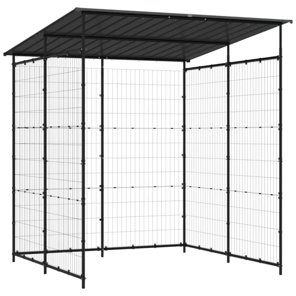 Loisirs De Plein Air-vidaXL Abri à vélo 190x190x222 cm Acier Noir