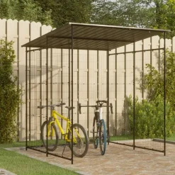 Loisirs De Plein Air-vidaXL Abri à vélo 190x190x222 cm Acier Noir