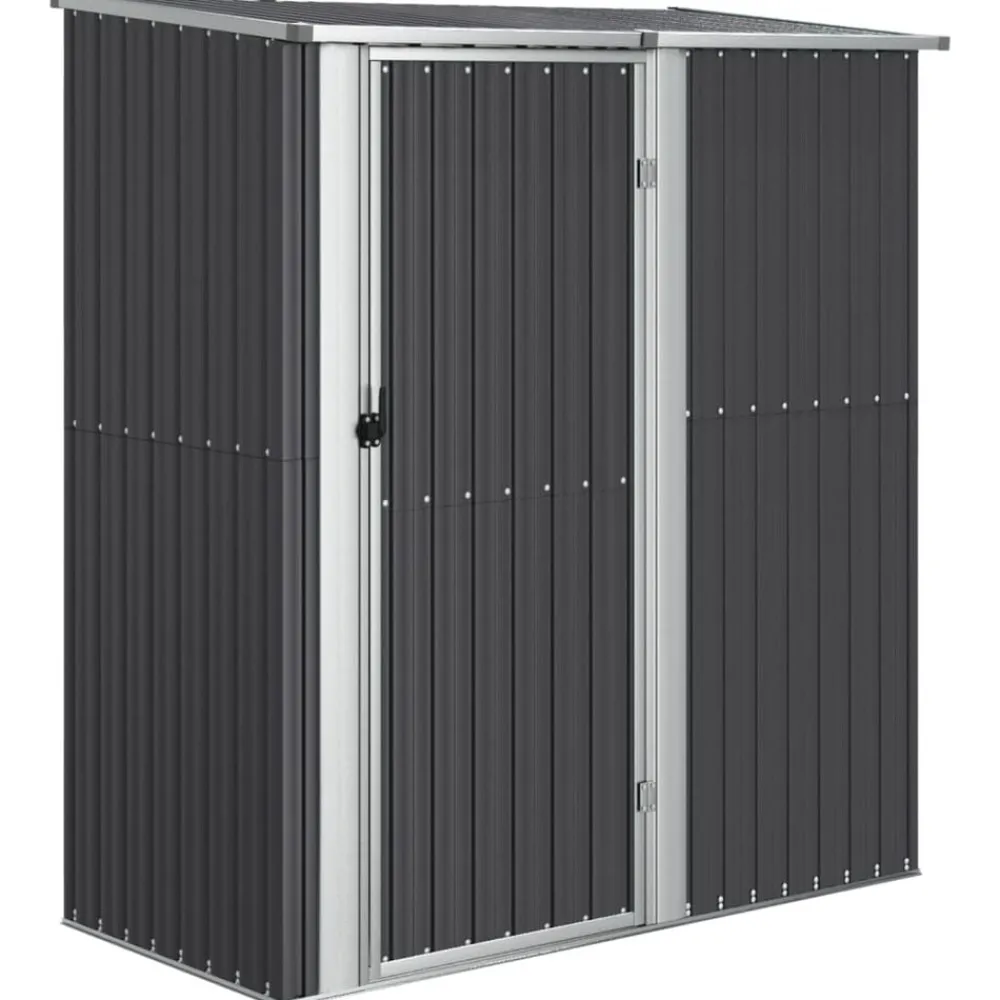 Pelouses & Jardins-vidaXL Abri de jardin 180,5x97x209,5 cm Acier galvanisé Anthracite