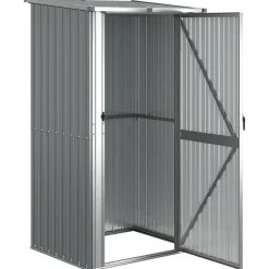 Pelouses & Jardins-vidaXL Abri de jardin 118,5x97x209,5 cm Acier galvanisé Gris