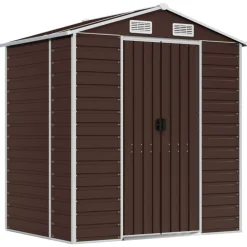 vidaXL Abri de jardin 191x130x198 cm acier galvanisé