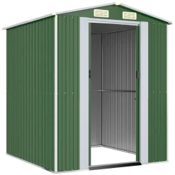 Pelouses & Jardins-vidaXL Abri de jardin Vert 192x191x223 cm Acier galvanisé