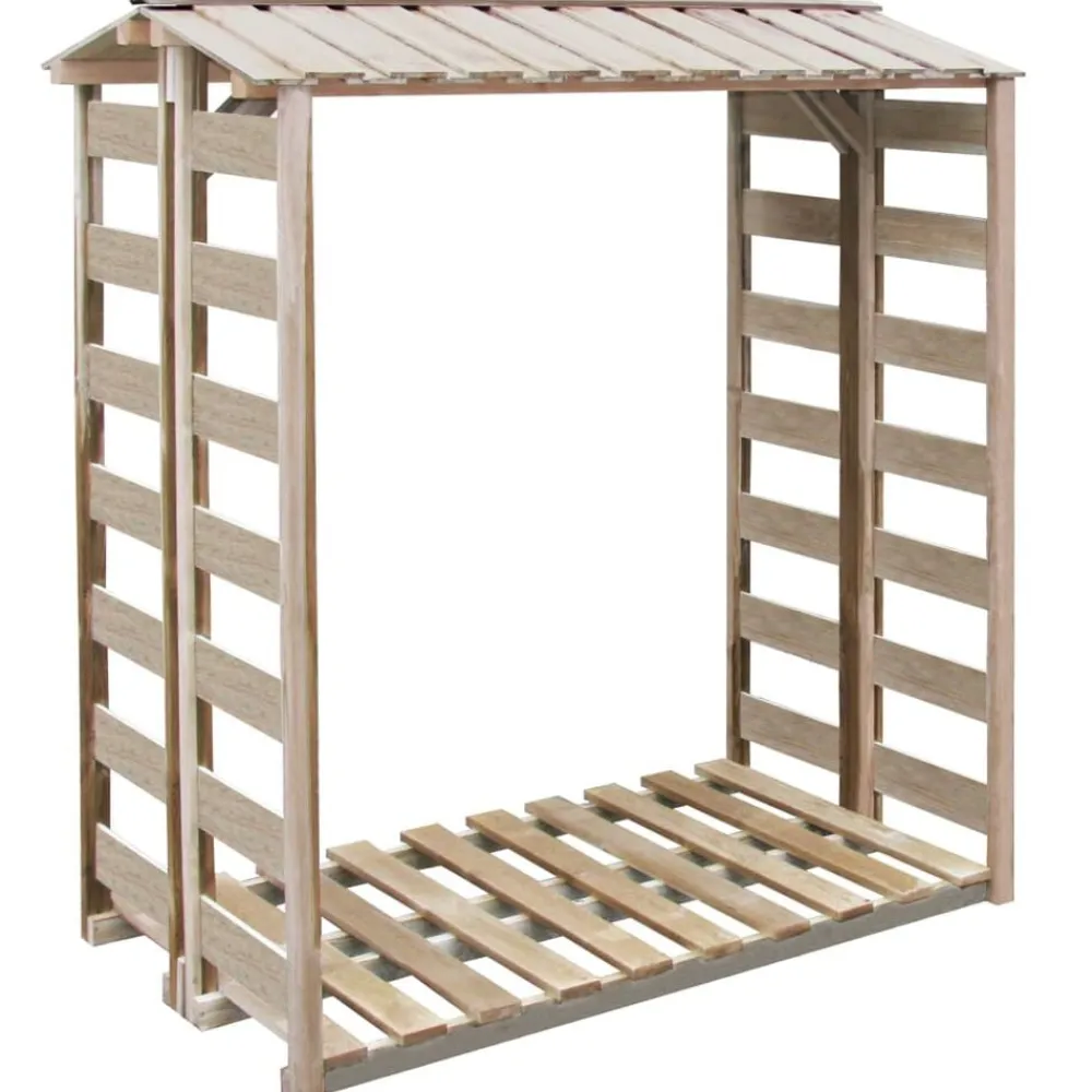 vidaXL Abri de stockage à bois de chauffage 150x90x176 cm Pin imprégné