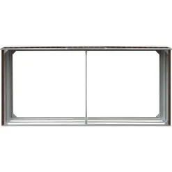 Accessoires Pour Cheminées & Poêles À Bois-vidaXL Abri de stockage de bois Acier galvanisé 330x92x153 cm Marron