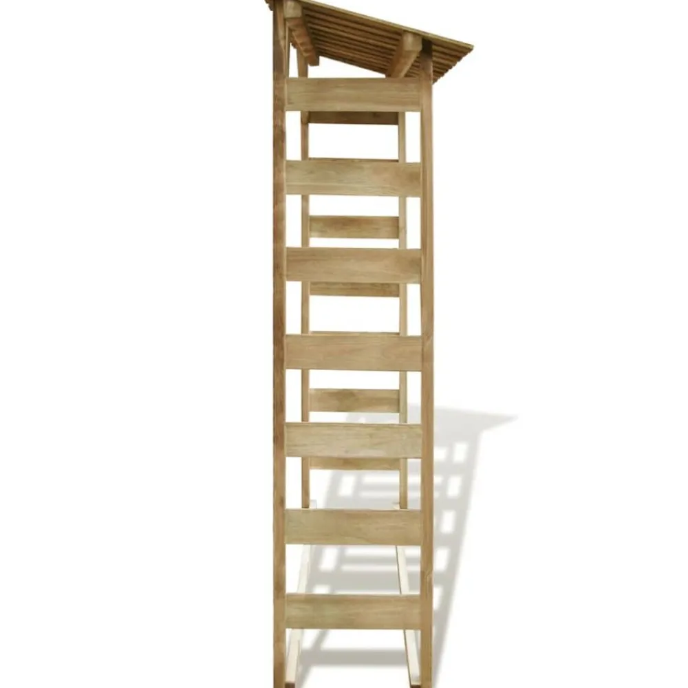 vidaXL Abri de stockage du bois de chauffage 150x44x176 cm Pin imprégné
