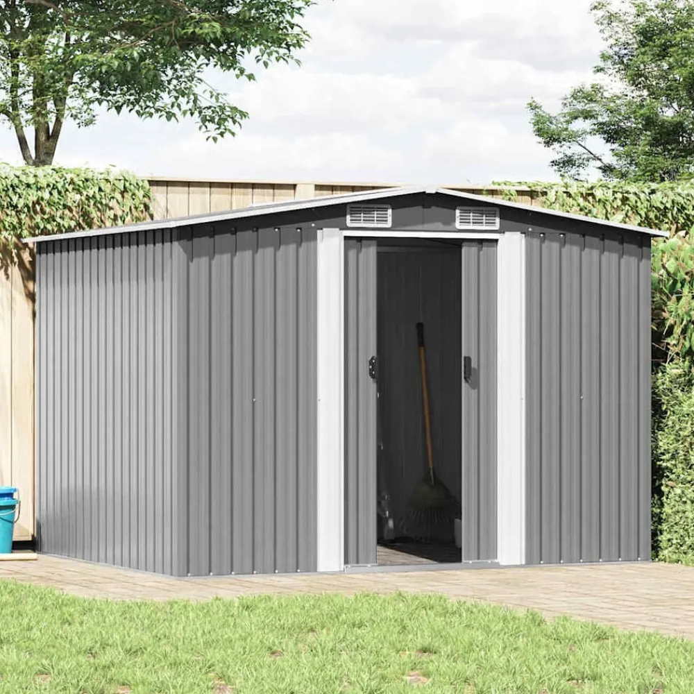 vidaXL Abri de stockage pour jardin métal 257x205x178 cm