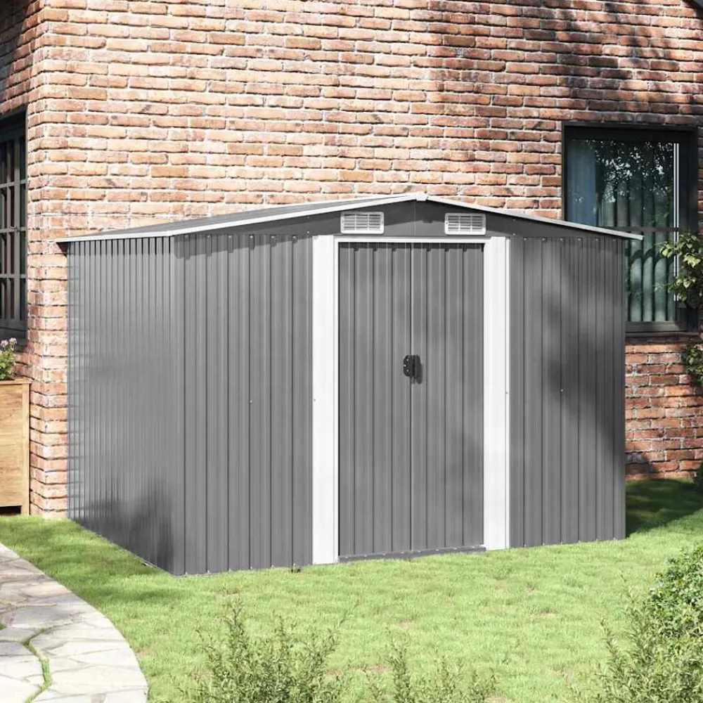 vidaXL Abri de stockage pour jardin métal 257x205x178 cm