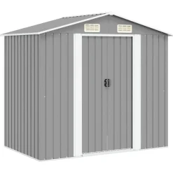 vidaXL Abri de stockage pour jardin Métal 204 x 132 x 186 cm