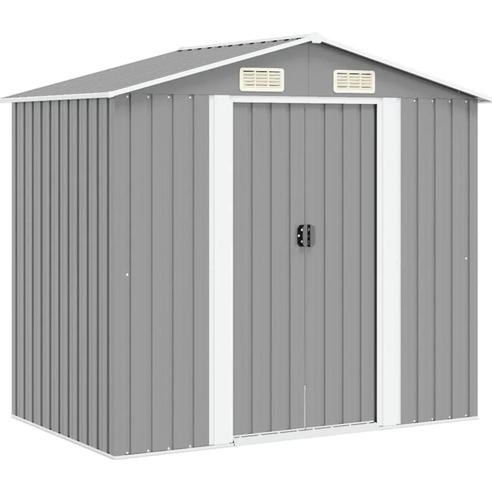 vidaXL Abri de stockage pour jardin Métal 204 x 132 x 186 cm