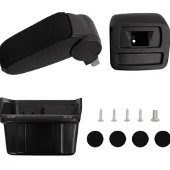 vidaXL Accoudoir de voiture noir 15x31x(28-44) cm ABS