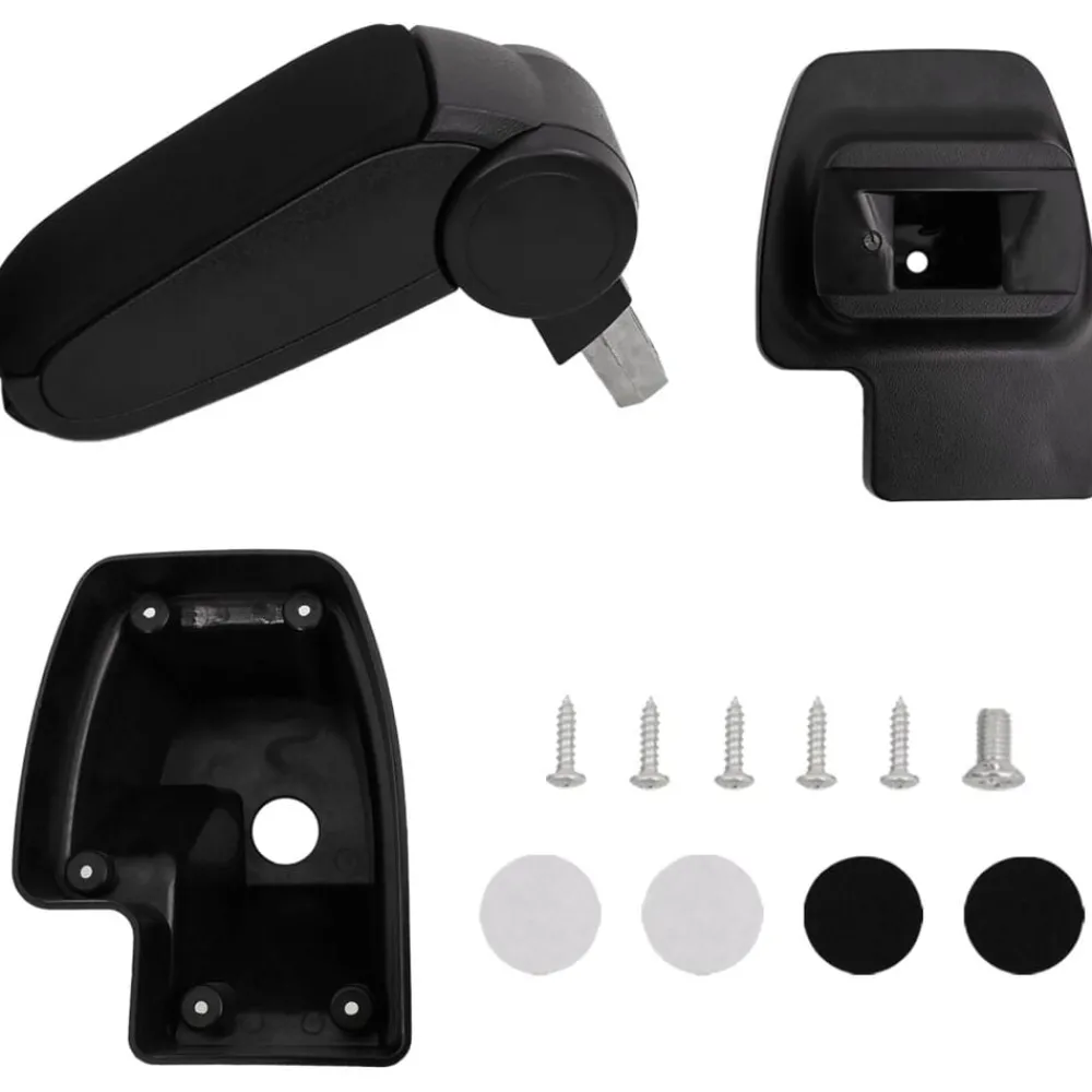 vidaXL Accoudoir de voiture noir 15x35x(33-49,5) cm ABS
