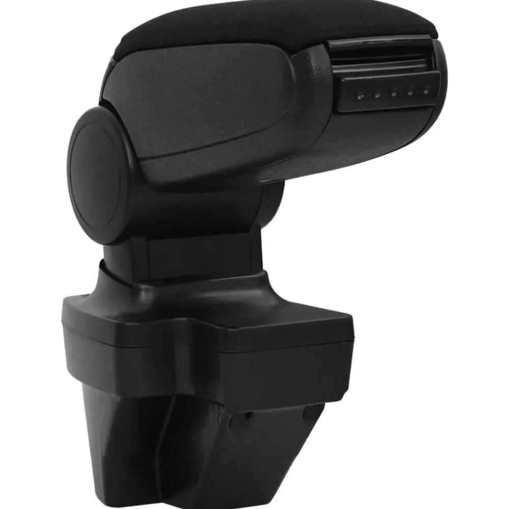 vidaXL Accoudoir de voiture noir 15x35x(33-49,5) cm ABS