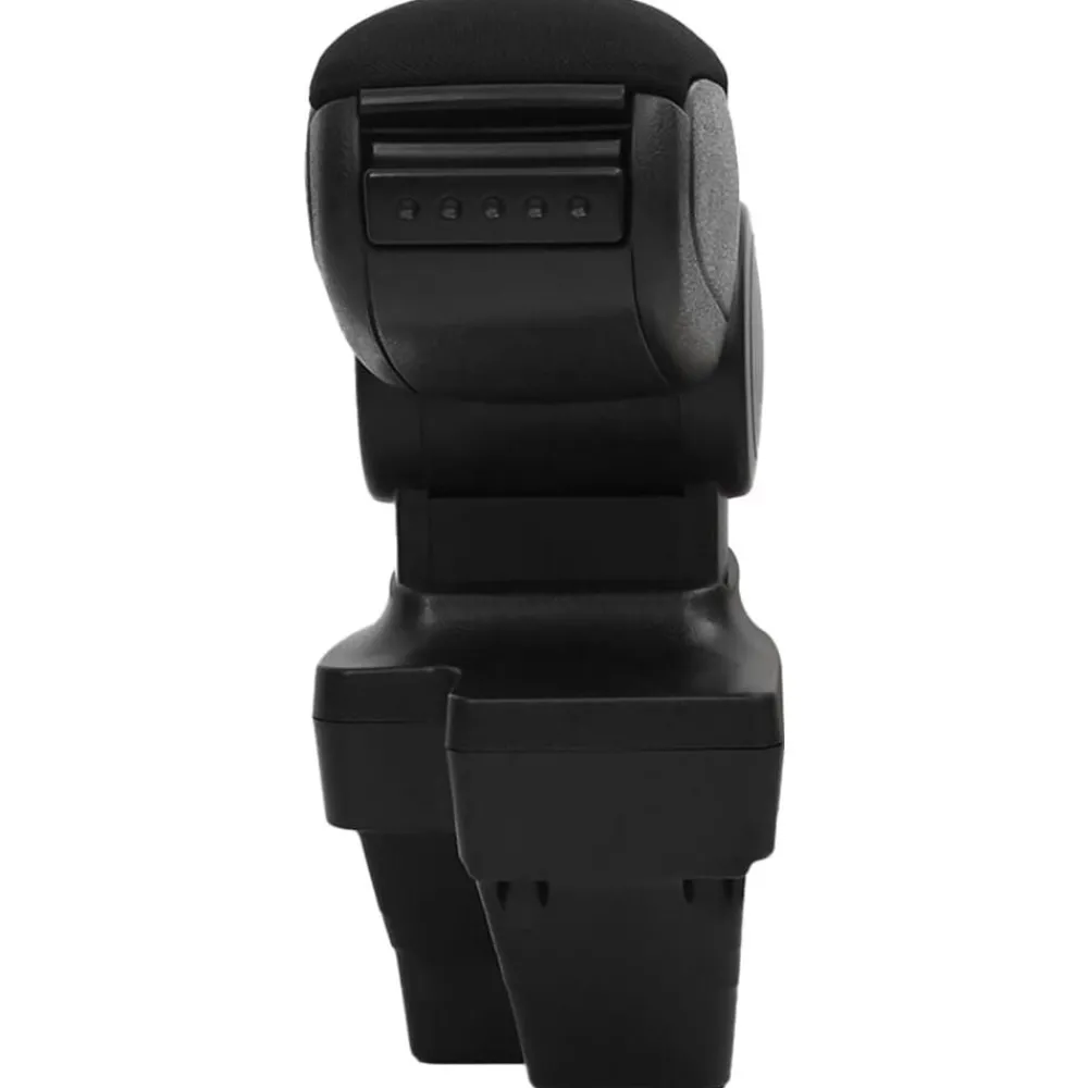 vidaXL Accoudoir de voiture noir 15x35x(33-49,5) cm ABS