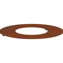 vidaXL adapté pour anneau d'arbre plat Marron Ø30 / 60 cm Acier patiné