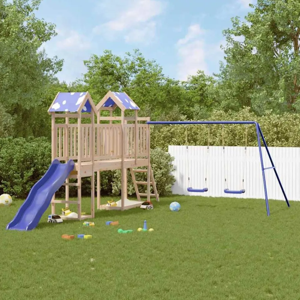 Jeux De Plein Air-vidaXL Aire de jeux d'extérieur bois de pin massif