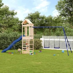 vidaXL Aire de jeux d'extérieur bois de pin massif