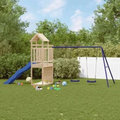 vidaXL Aire de jeux d'extérieur bois de pin massif