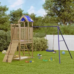 vidaXL Aire de jeux d'extérieur bois de pin imprégné