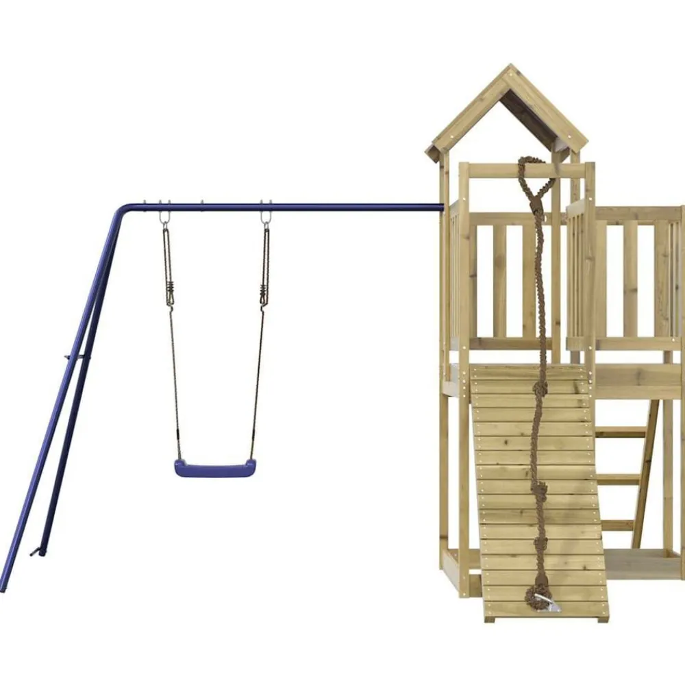 vidaXL Aire de jeux d'extérieur bois de pin imprégné