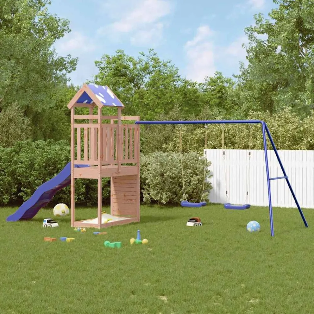 Jeux De Plein Air-vidaXL Aire de jeux d'extérieur bois massif de douglas