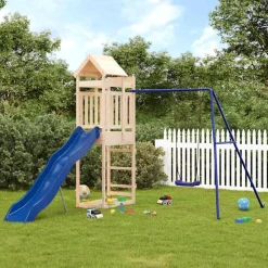 vidaXL Aire de jeux d'extérieur bois de pin massif