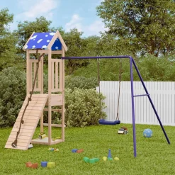 vidaXL Aire de jeux d'extérieur bois de pin massif