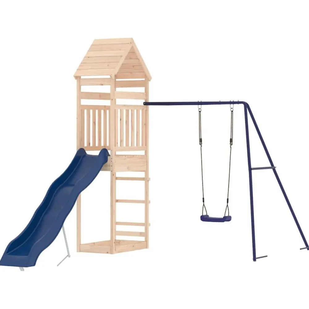 vidaXL Aire de jeux d'extérieur bois de pin massif