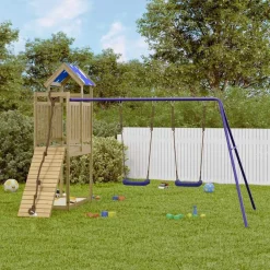 vidaXL Aire de jeux d'extérieur bois de pin imprégné