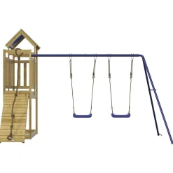 vidaXL Aire de jeux d'extérieur bois de pin imprégné