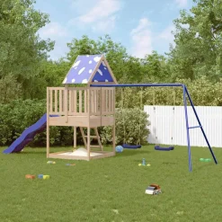 vidaXL Aire de jeux d'extérieur bois de pin massif