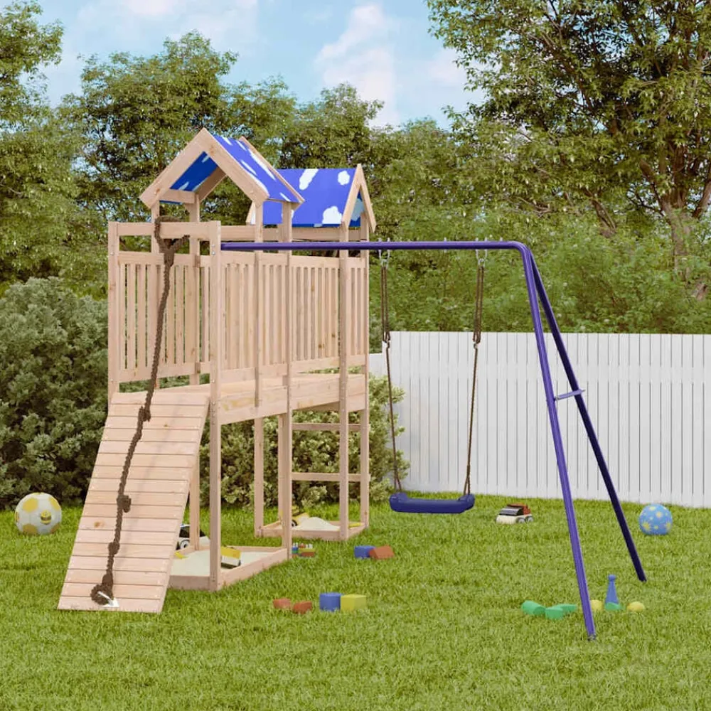 Jeux De Plein Air-vidaXL Aire de jeux d'extérieur bois de pin massif
