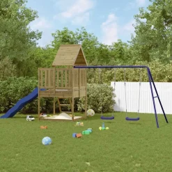 vidaXL Aire de jeux d'extérieur bois de pin imprégné