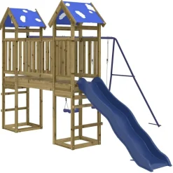 vidaXL Aire de jeux d'extérieur bois de pin imprégné