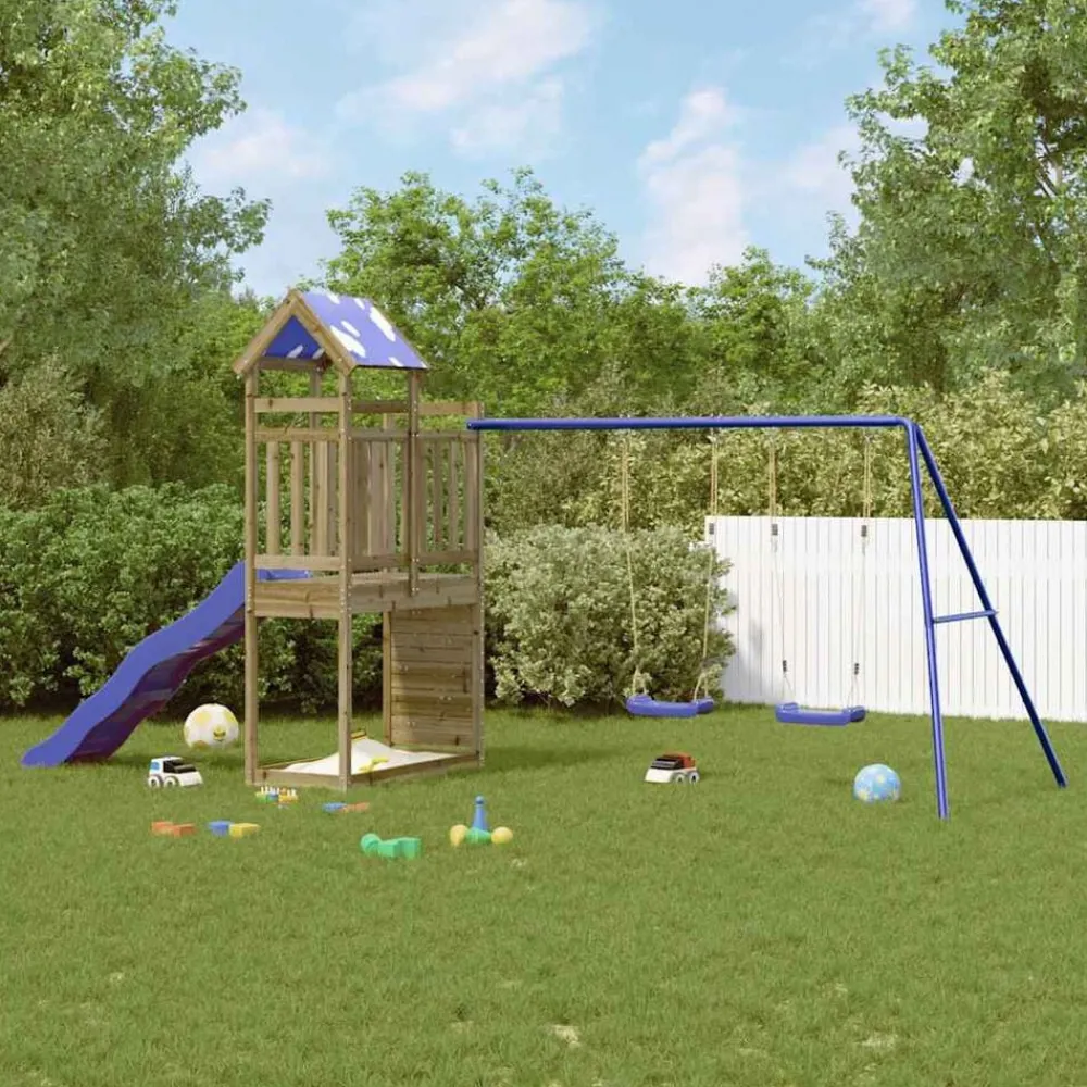 Jeux De Plein Air-vidaXL Aire de jeux d'extérieur bois de pin imprégné